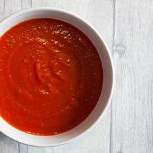 Carrot, chilli and coconut soup.