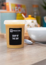 Carrot, chilli and coconut soup.