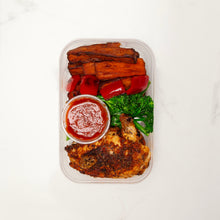 Piri Piri Roast Chicken with Sweet Potato & Red Pepper Dip