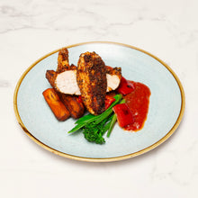 Piri Piri Roast Chicken with Sweet Potato & Red Pepper Dip