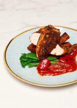 Piri Piri Roast Chicken with Sweet Potato & Red Pepper Dip