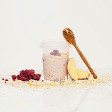 Raspberry & white chocolate overnight oats
